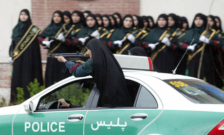 پلیس زن در مرز مهران مستقر شد