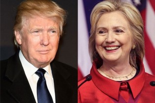 پیشتازی کلینتون و ترامپ در نتایج اولیه انتخابات