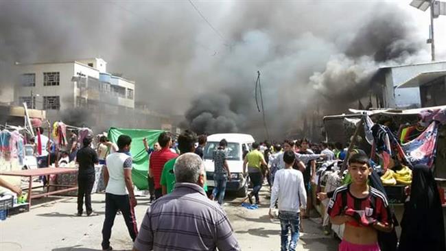 فیلم/انفجار انتحاری دیروز شهرک صدر عراق