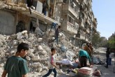 تصاوير/ قحطی و ویرانی در حلب سوریه