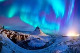 تصاویر/ شفق های زیبای قطبی در ایسلند