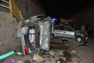 تصادف مرگبار 2 پژو در مسیر شیراز