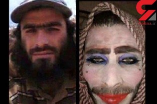فرار داعشی با لباس و چهره زنانه اما با ریش و سبیل