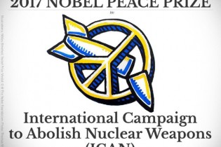 کمپین بین‌المللی نابودی سلاح‌های هسته‌ای، برنده جایزه صلح نوبل ۲۰۱۷ شد