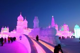 تصاویر/ نمایشگاه مجسمه‌های یخی در چین