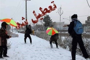 مدارس چند شهر خراسان‌شمالی به علت بارش برف تعطیل شد