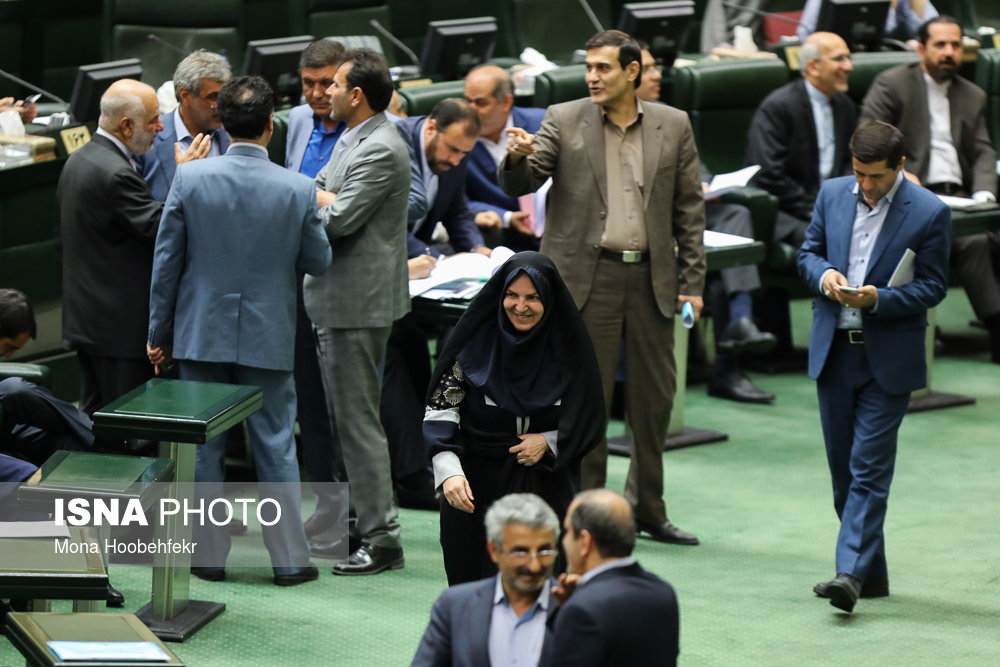 معصومه آقاپور، منتخب مردم شبستر در جلسه‌ی امروز مجلس شورای اسلامی