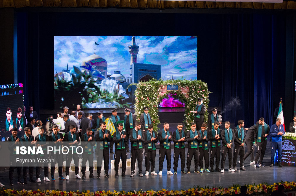 مراسم بدرقه تیم ملی فوتبال ایران