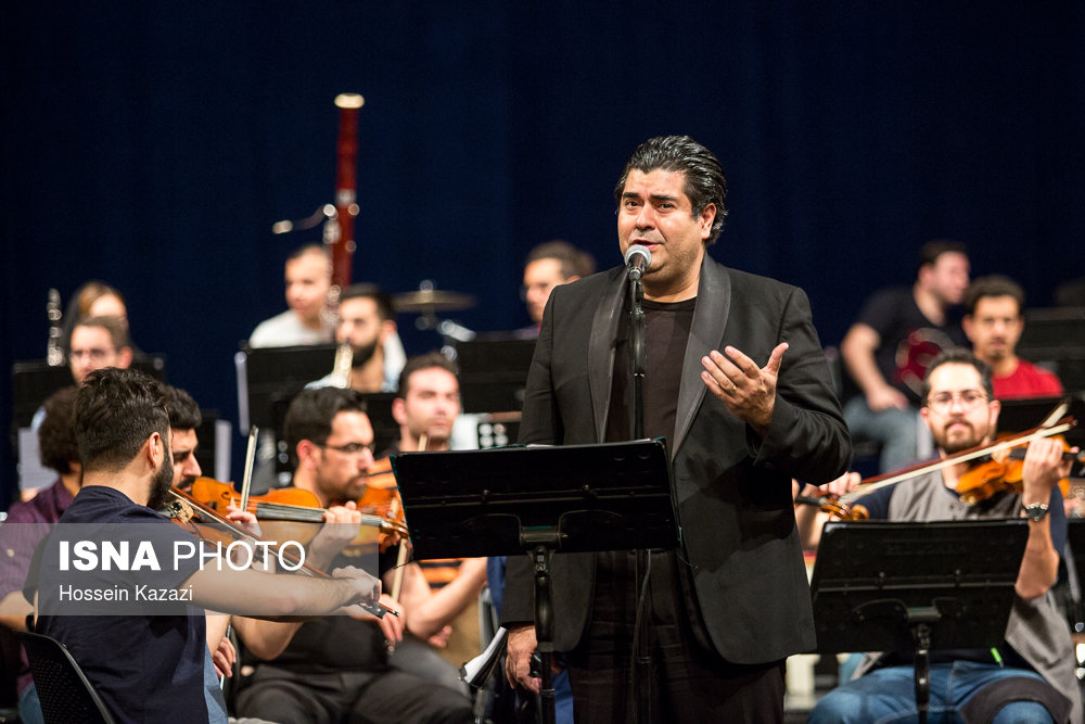 تمرین ارکستر ملی ایران به خوانندگی سالار عقیلی در سالن تالار وحدت