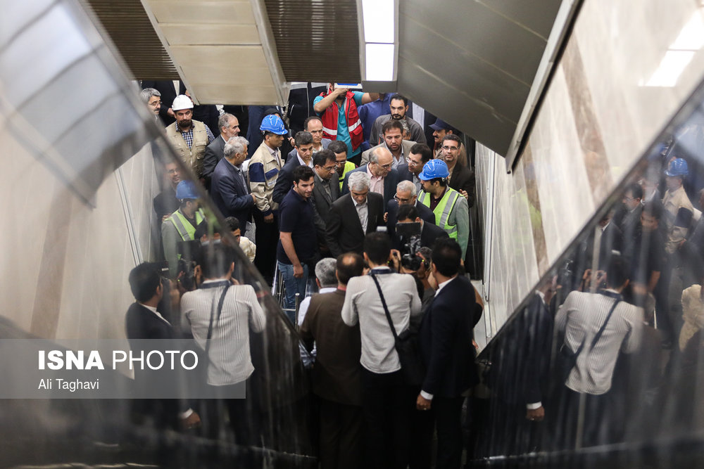 در حاشیه ی بازدید شهردار تهران از خط ۷ متروی تهران