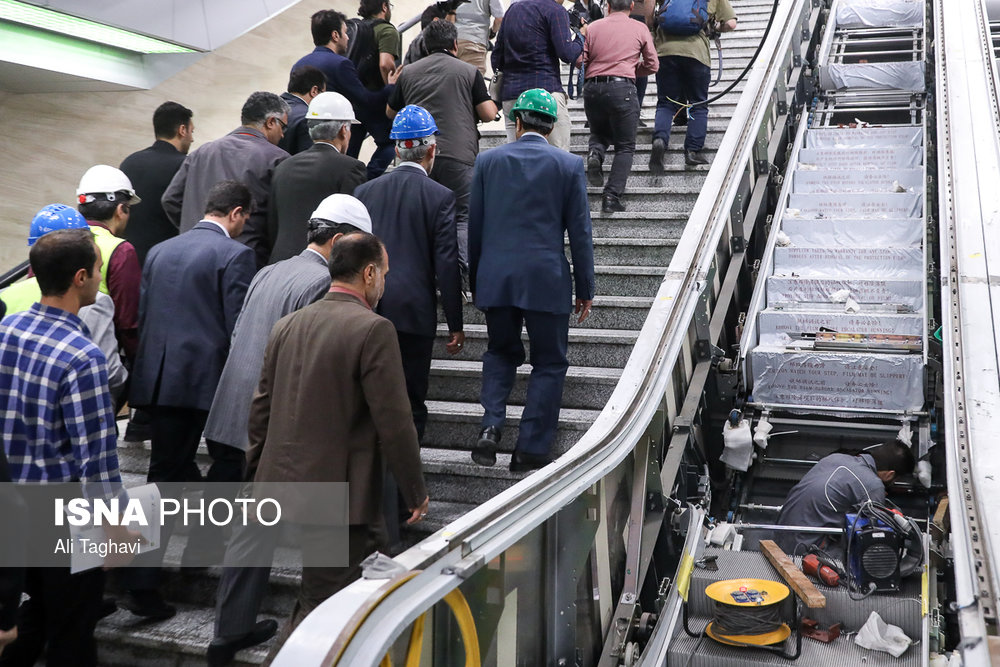 در حاشیه ی بازدید شهردار تهران از خط ۷ متروی تهران