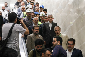 بازدید محمد علی افشانی و محسن سید آقایی، از خط ۷ متروی تهران