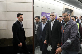 بازدید محمد علی افشانی، شهردار تهران از خط ۷ متروی تهران
