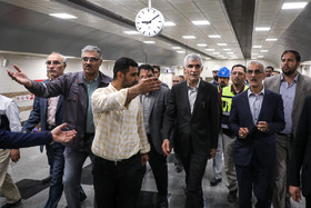 در حاشیه بازدید شهردار تهران از خط ۷ متروی تهران