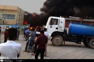 آتش سوزی در مرکز درمانی قلعه گنج
