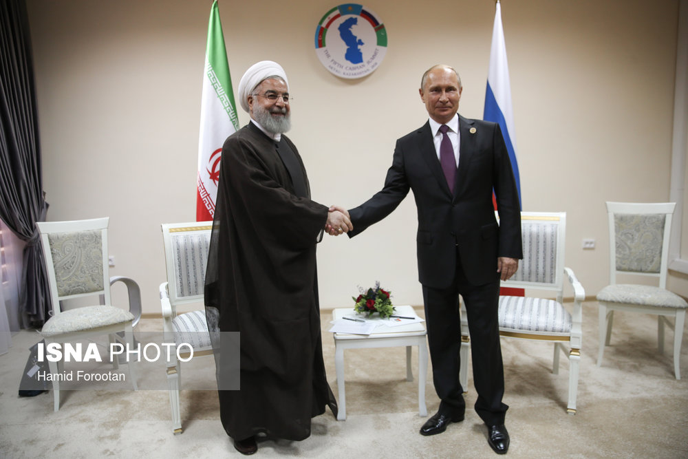 دیدار روحانی با ولادمیر پوتین، رییس جمهور روسیه