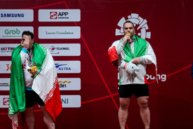 کسب مقام اول و دوم در رقابتهای دسته فوق سنگین وزنه برداری بازی های آسیایی ۲۰۱۸ توسط بهداد سلیمی و سعید علی حسینی