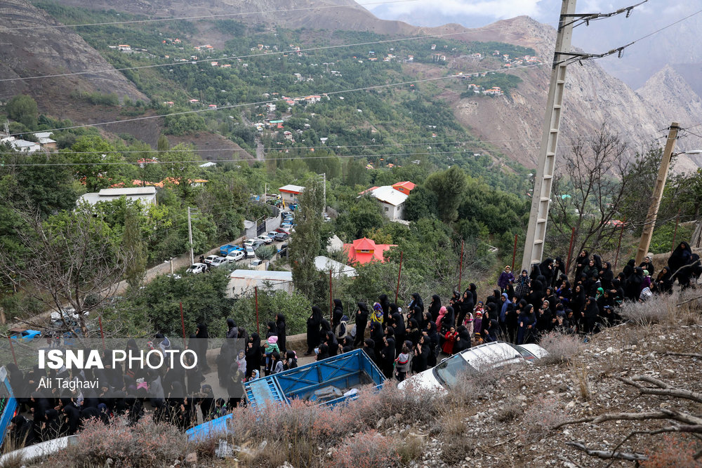مراسم عزاداری عاشورای حسینی روستای هفت تن - لاریجان