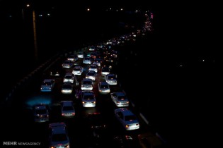 ترافیک سنگین در ورودی های تهران/۷محور پرترافیک