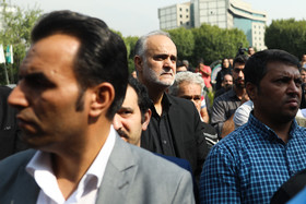 محمد نبی ، دبیر فدراسیون فوتبال در مراسم تشییع پیکر بهرام شفیع