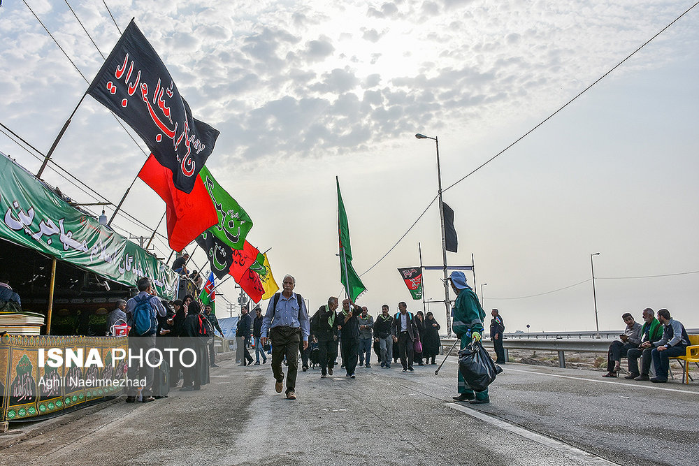 خروج زائران اربعین حسینی از مرز شلمچه