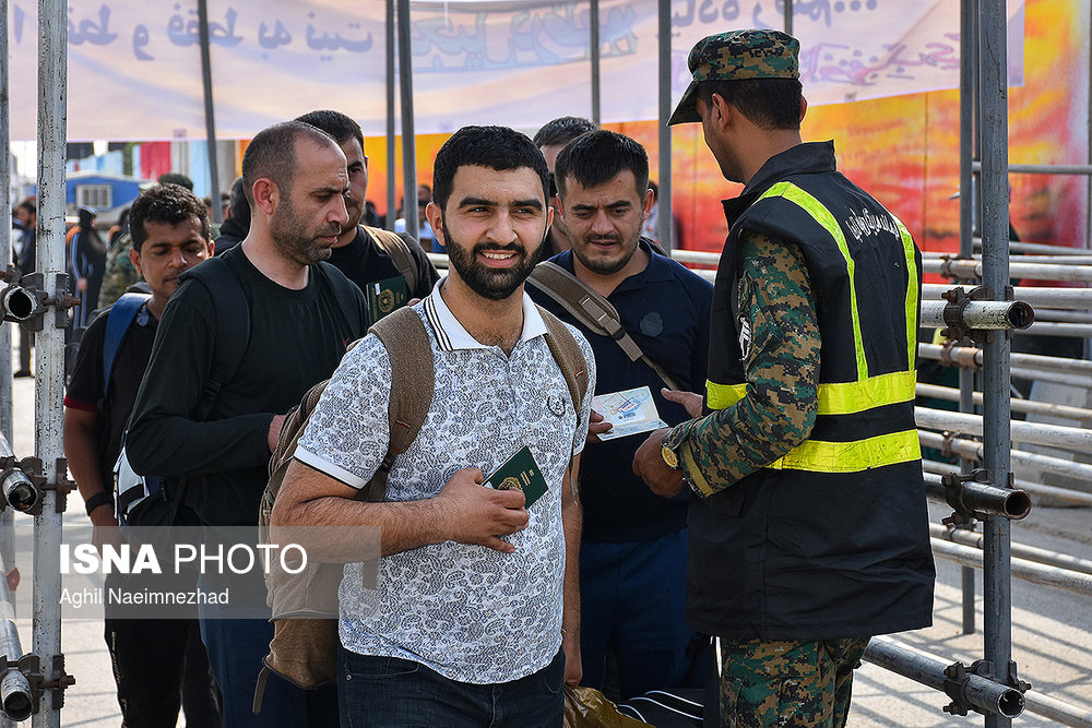 خروج زائران خارجی اربعین حسینی از مرز شلمچه
