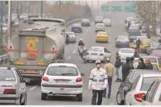 آلودگی هوای تهران با تردد روزانه  5 میلیون  خودرو