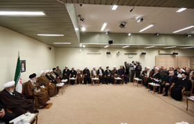 دیدار دست‌اندرکاران کنگره شهدای استان قزوین با مقام معظم رهبری