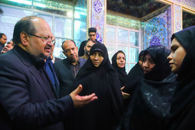 مراسم ترحیم عبدالرحمن تاج الدین در مسجد اعظم حسین آباد اصفهان