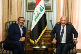 دیدار علی شمخانی با رییس جمهور عراق