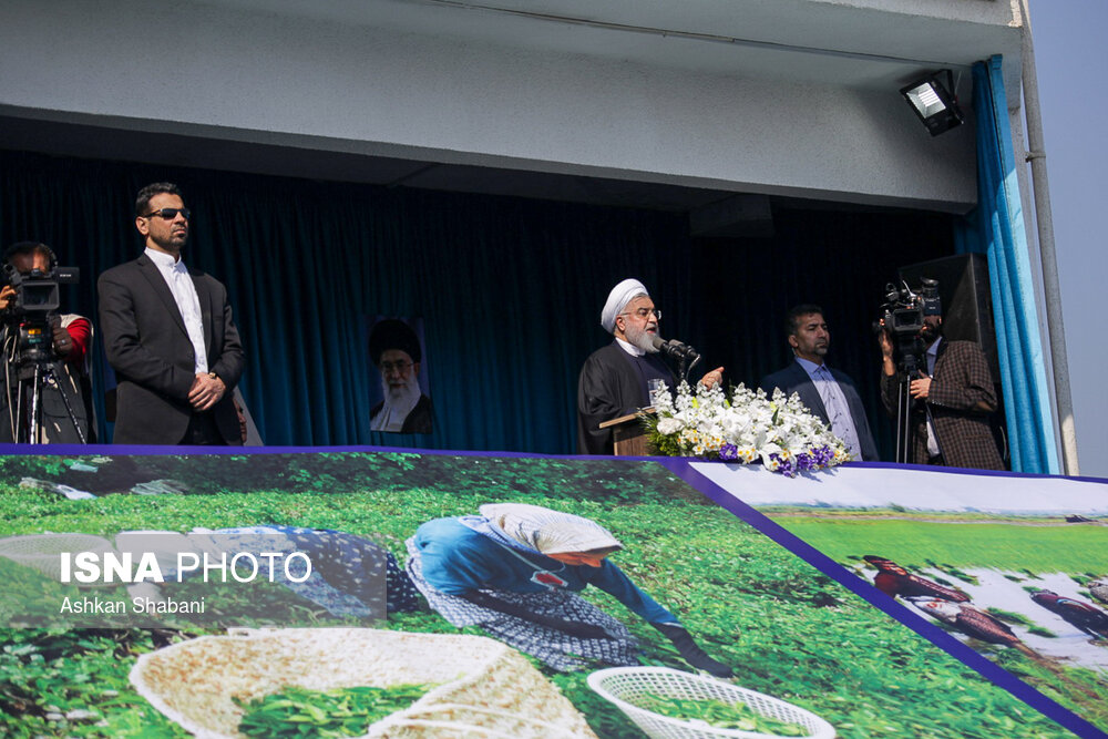 سخنرانی رییس جمهور در جمع مردم لاهیجان