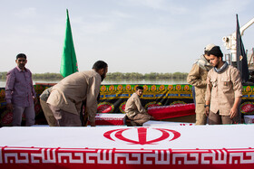 مراسم استقبال از ۱۱۵ شهید دوران دفاع مقدس - خرمشهر