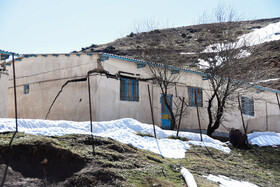 خسارت رانش زمین به ۱۲۰ خانه روستای حسین آباد کالپوش شهرستان میامی - سمنان