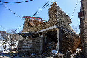 خسارت رانش زمین به ۱۲۰ خانه روستای حسین آباد کالپوش شهرستان میامی - سمنان