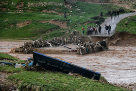 سیلاب در استان لرستان جاری شدن سیل در شهر کوهدشت