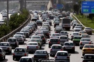 ترافیک نیمه سنگین در مسیرهای منتهی به تهران
