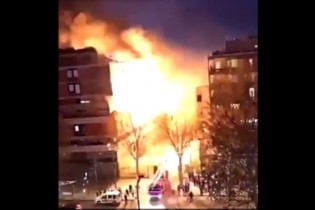وقوع انفجار مهیب در ساختمان چند طبقه در پاریس