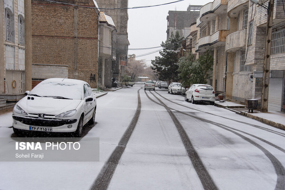 بارش برف در آذربایجان غربی