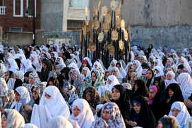برگزاری نماز عید فطر در پیاده‌ راه شهیدگاه اردبیل