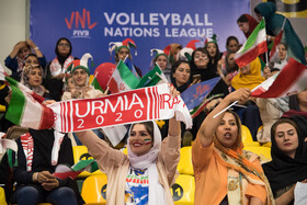 در حاشیه دیدار تیم‌های والیبال ایران و کانادا