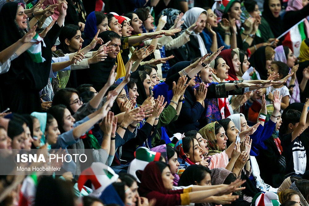 دیدار تیم‌های والیبال ایران و روسیه
