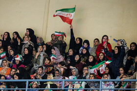 دیدار تیم‌های والیبال ایران و پرتغال در ورزشگاه «حسین رضازاده» اردبیل، میزبان لیگ ملت‌های والیبال ۲۰۱۹