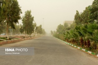 وقوع گرد و غبار در شش استان کشور