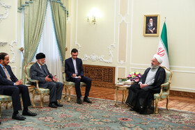 دیدار یوسف بن علوی، وزیر امورخارجه عمان با رییس جمهور