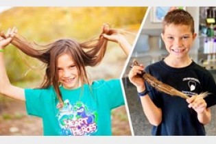 بلند کردن موها برای کودکان سرطانی