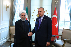 دیدار حسن روحانی با رجب طیب اردوغان رئیس‌جمهور ترکیه