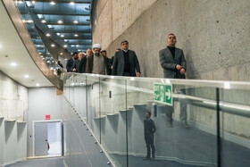 بازدید پیروز حناچی شهردار تهران از سالن‌های جدید پردیس ملت