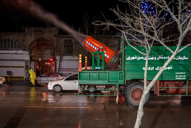 ضد عفونی معابر شهر و مکان‌های عمومی ارومیه