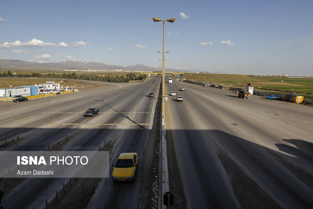 وضعیت جاده‌های ورودی و خروجی قزوین در اولین ساعات سال ۹۹