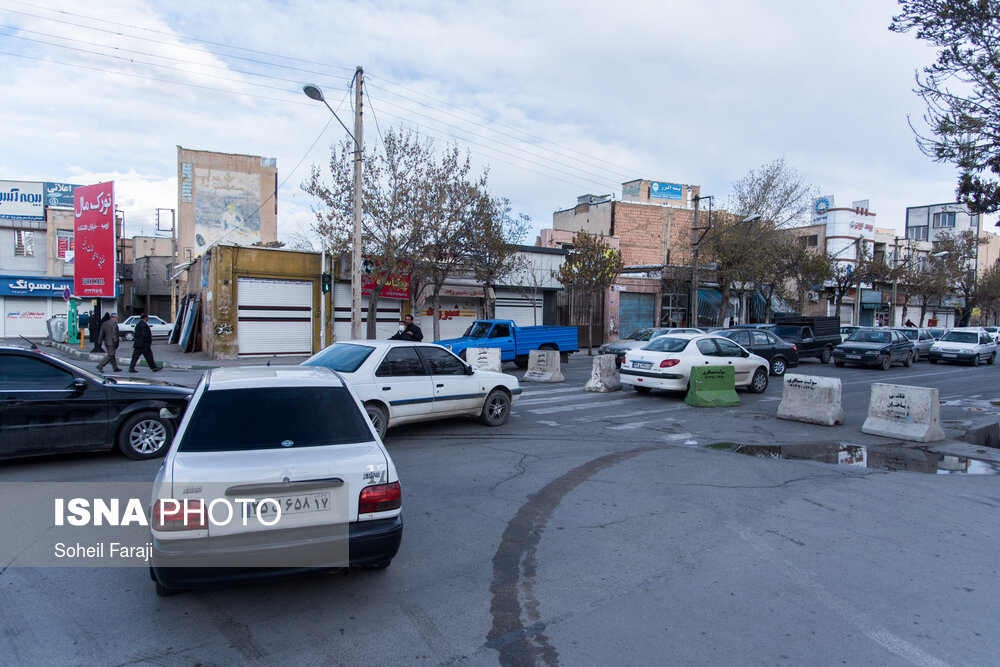 محدود سازی تردد در خیابان های مرکزی شهر ارومیه